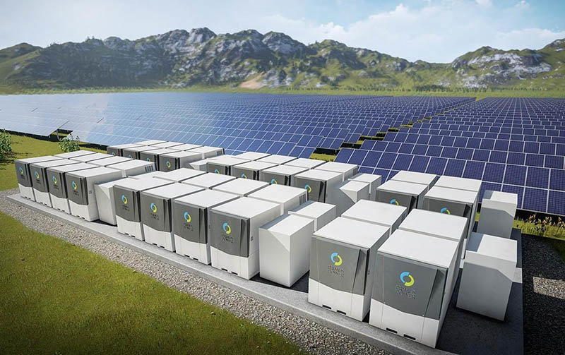 Parque fotovoltaico y baterías de almacenamiento de  Primus Power en Sudáfrica