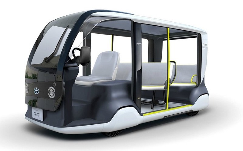 Así es el futurista carrito eléctrico de Toyota que transportará personas en Tokyo 2020.