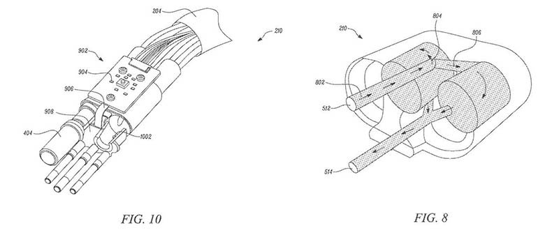 Imágenes de la patente del nuevo conector refrigerado por líquido de Tesla