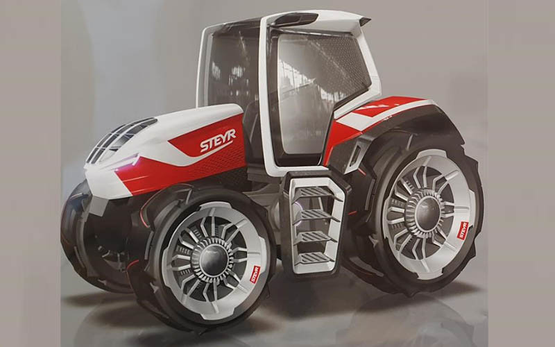 El tractor híbrido conceptual STEYR Konzept.