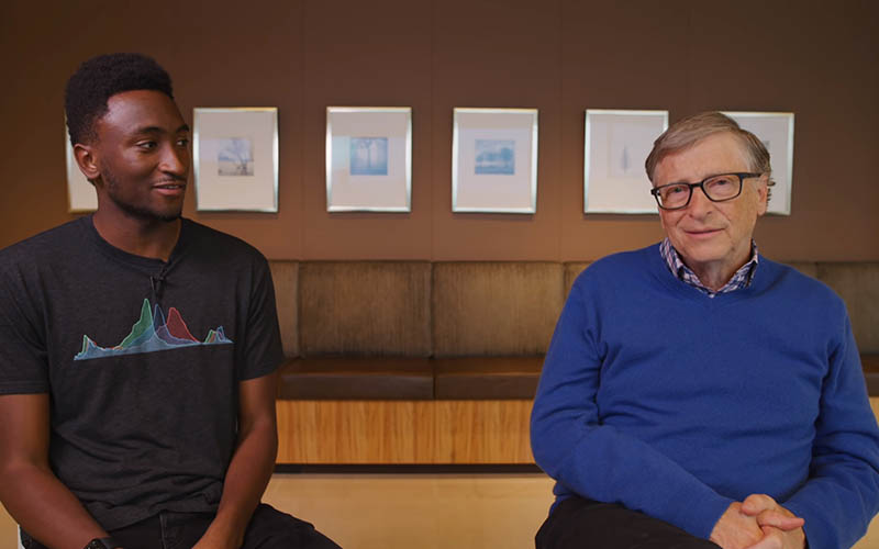 Entrevista a Bill Gates en el canal de Youtube de Marques Brownlee