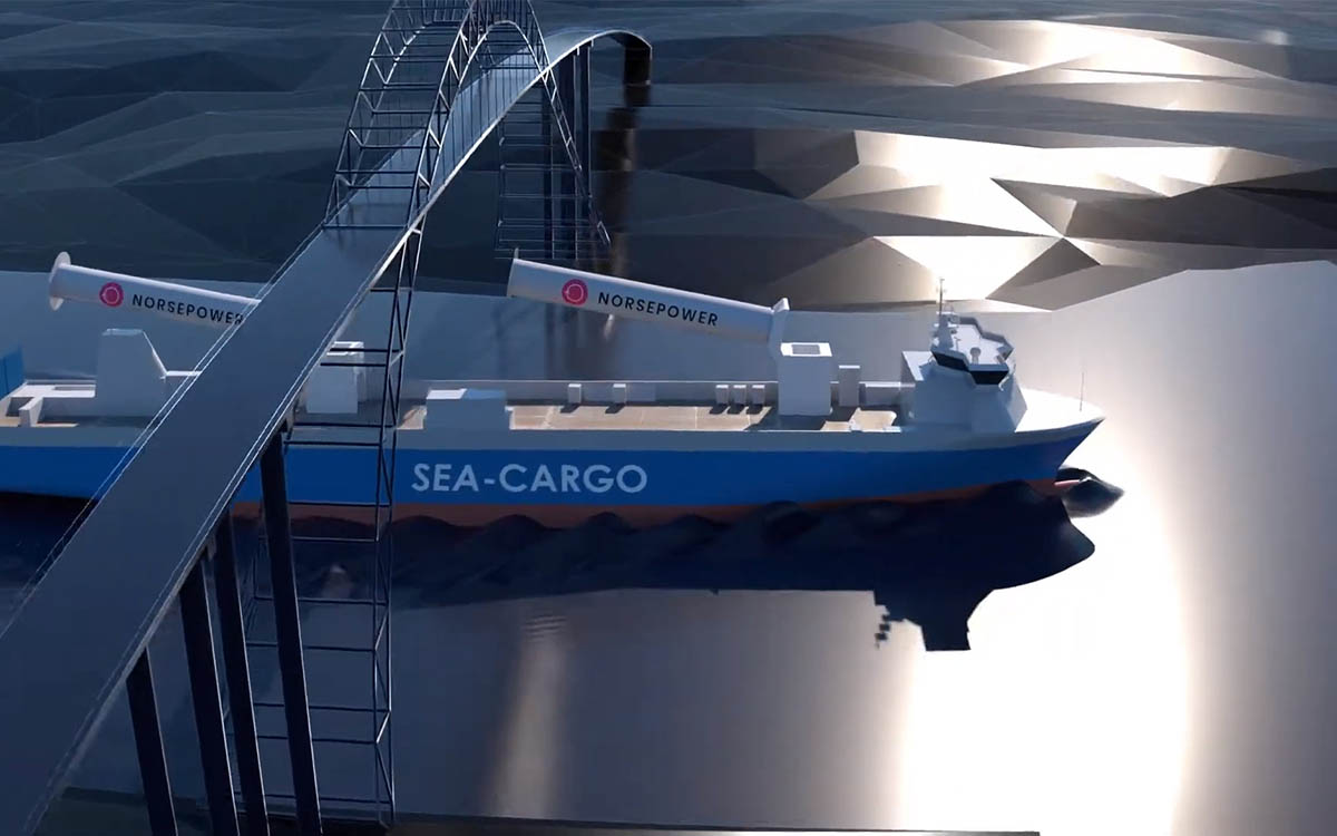 Las velas de rotor plegable más grandes del mundo propulsarán al SC Conector por el Mar del Norte thumbnail