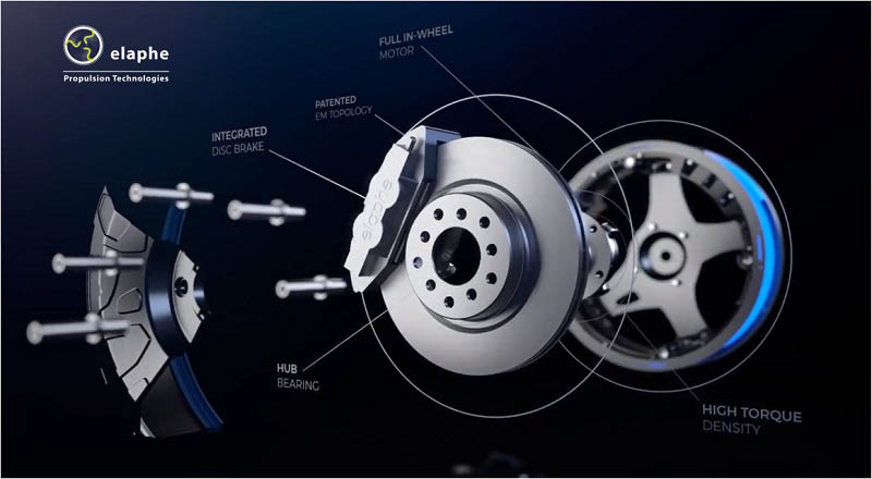 componentes Motor en rueda Elaphe Propulsion Technologies