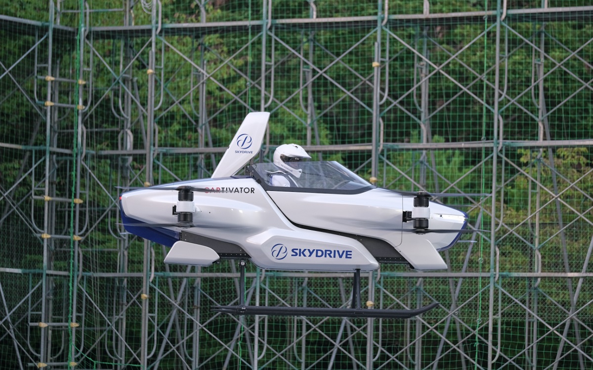 El multi-rotor eléctrico SD-03 de SkyDrive.