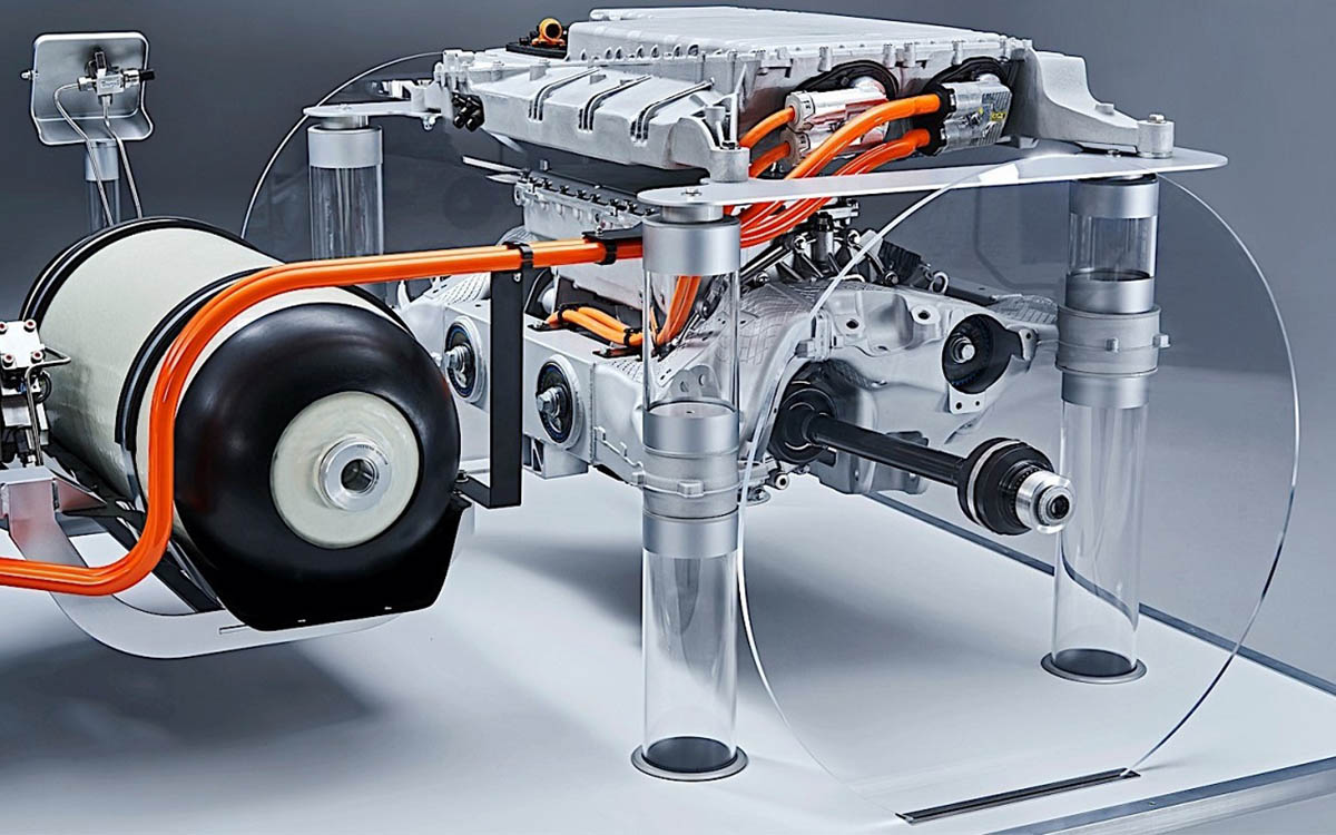 Motor de combustión de hidrogeno de BMW.
