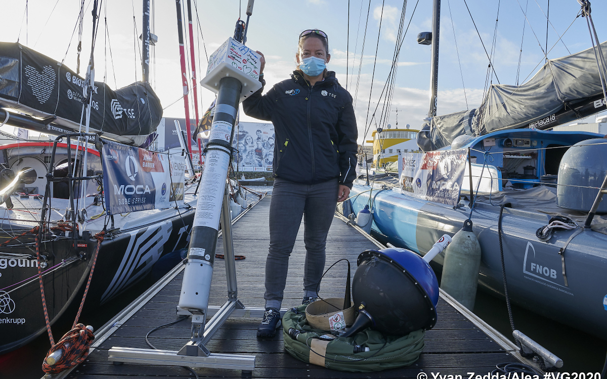 Alexia Barrier será la encargada de llevar uno de los flotadores de elaboración de perfiles y boyas a la deriva.