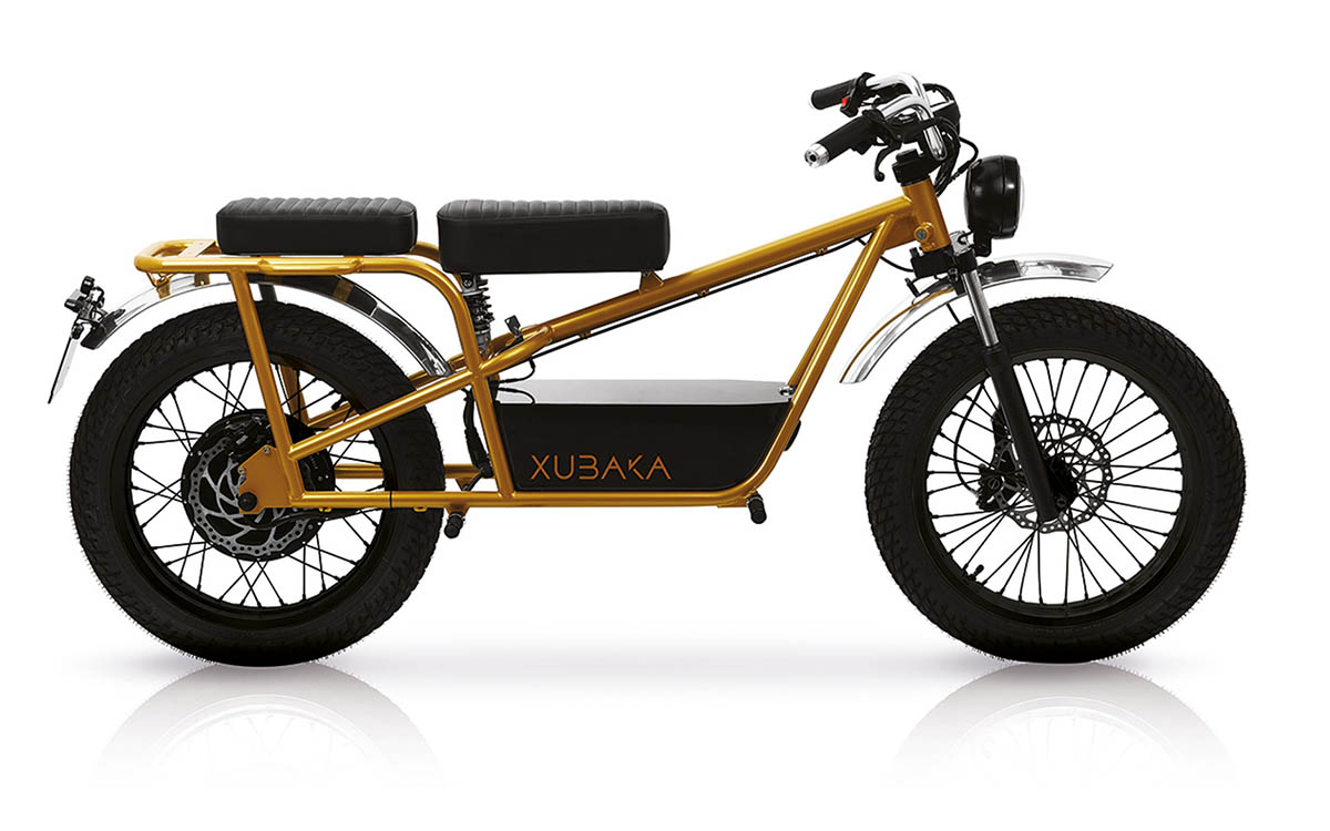 Xubaka, es una motocicleta eléctrica de estilo retro que en un futuro empleará baterías de iones de sodio.