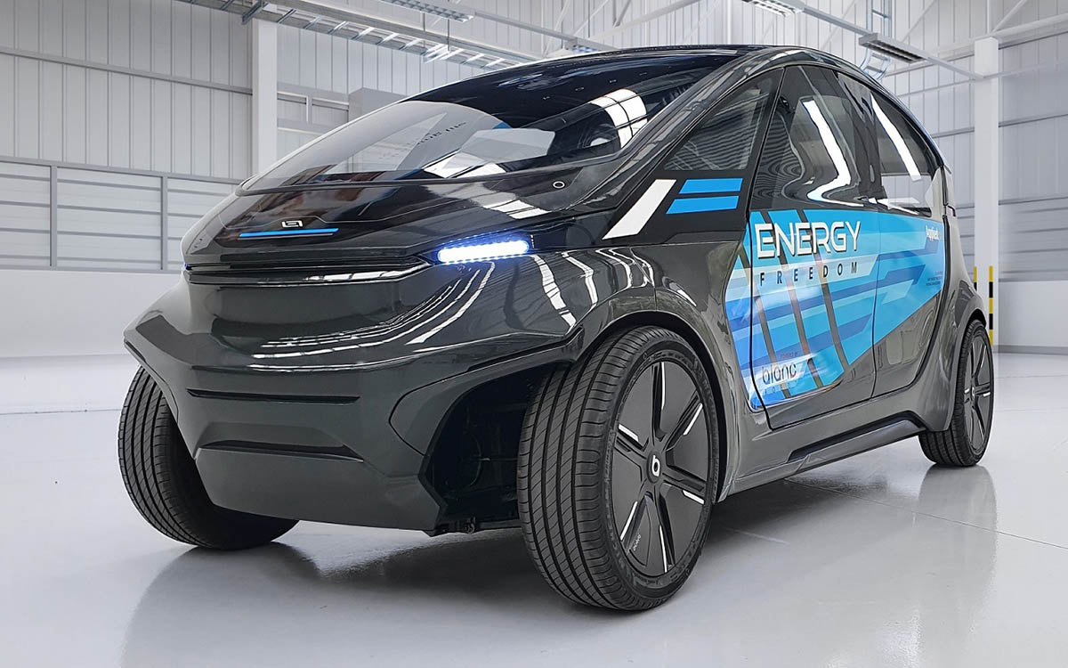 coche eléctrico solar autónomo Teijin Applied Electric Vehicles