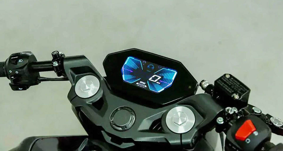 Ultraviolette F77 motocicleta electrica pantalla manillar