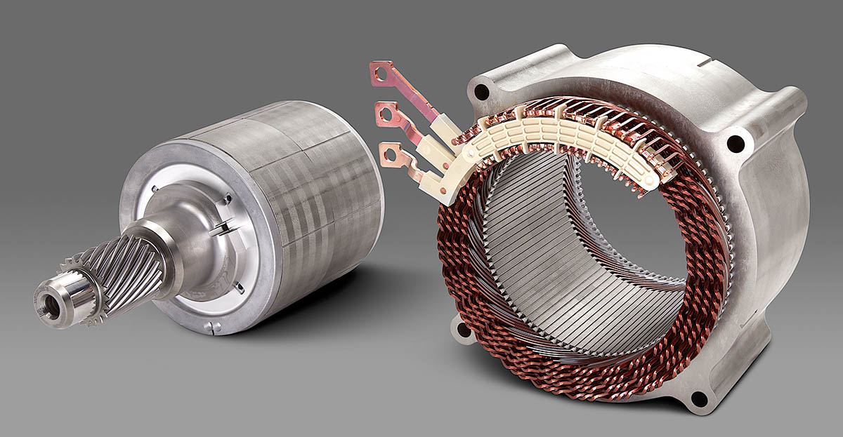 GM’s 255-kW, permanent magnet EV motor will be used for performance all-wheel drive and rear-wheel drive applications.
