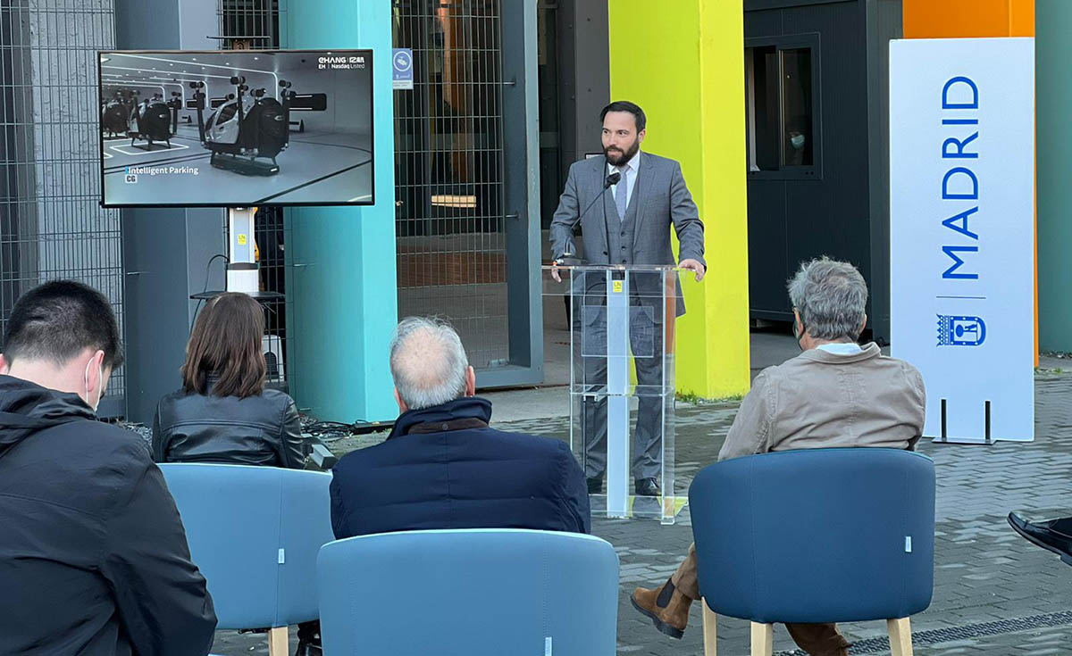 presentacion Madrid futuro sandbox villaverde vehiculos electricos autonomos reparto
