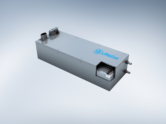 Batería de iones de litio SBLiMotive, joint-venture creada por Robert Bosch y Samsung SDI para el desarrollo de este tipo de baterías destinadas a los vehículos híbridos y eléctricos.