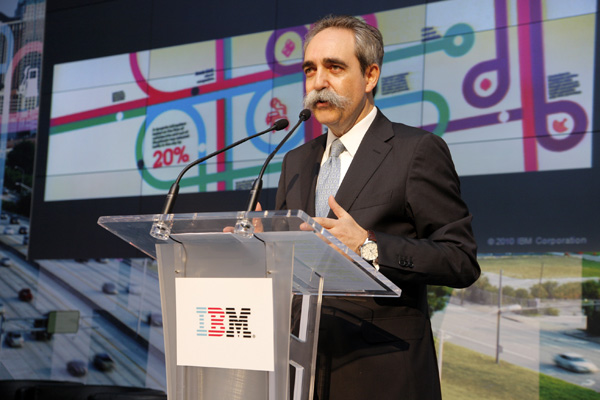 Juan Antonio Zufiria, presidente de IBM España, Portugal, Grecia e Israel, durante la apertura del evento 