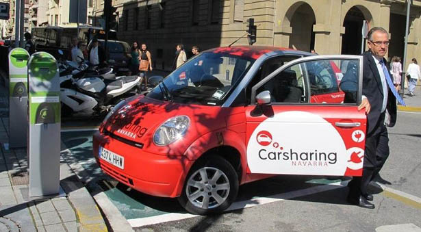 Pamplona incorpora el primer servicio de car sharing eléctrico de navarra