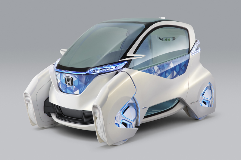 Honda Micro Commuter Concept, pequeño coche eléctrico futurista.