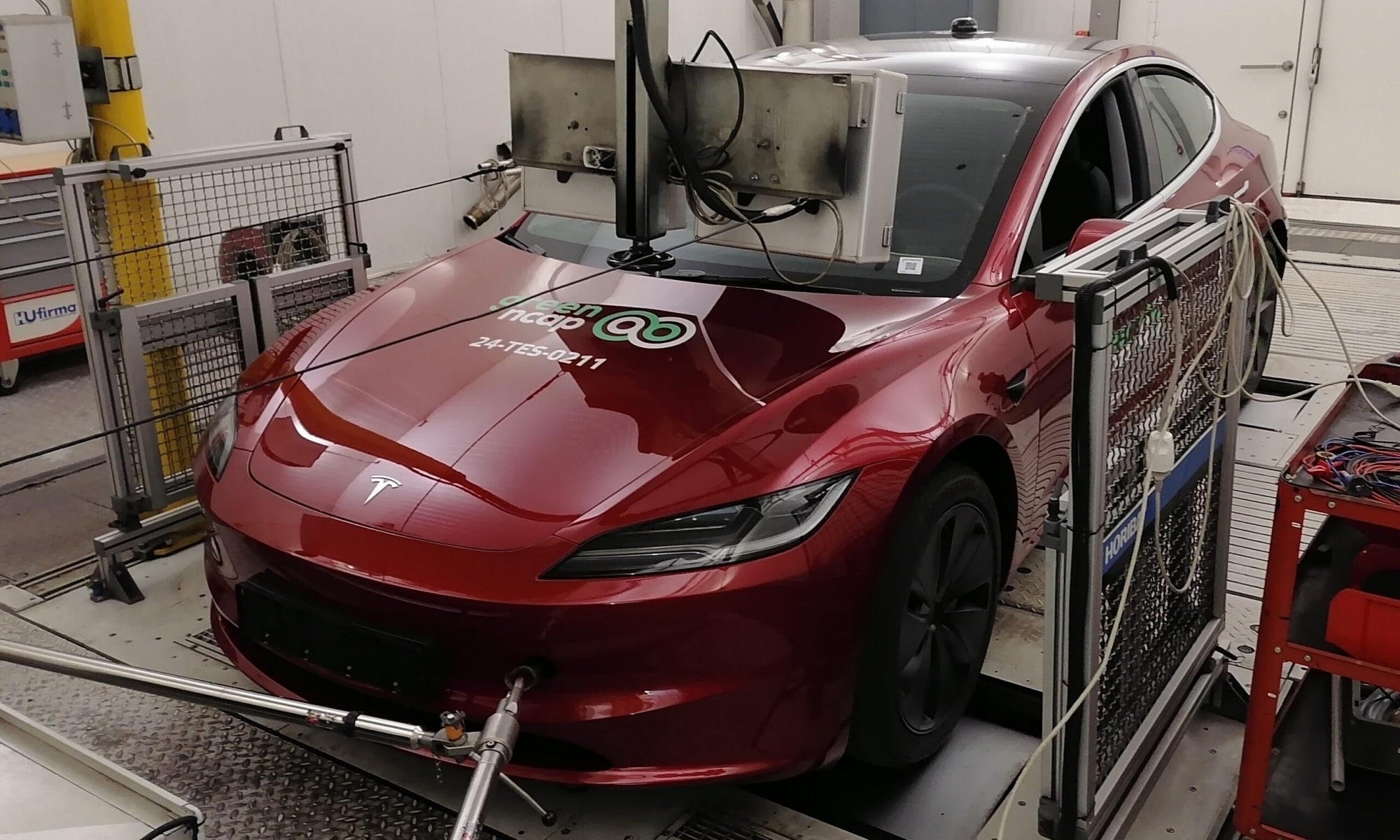 Green NCAP prueba los coches en el laboratorio y en condiciones reales.