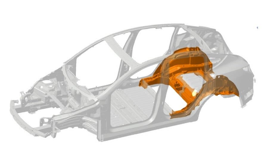  Simplificación: la clave para aumentar la producción del Tesla Model Y está en su chasis 