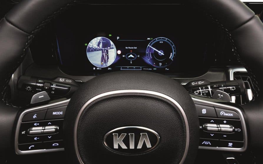  El KIA Sorento estrenará un sistema de ángulo muerto con imágenes en el cuadro digital 