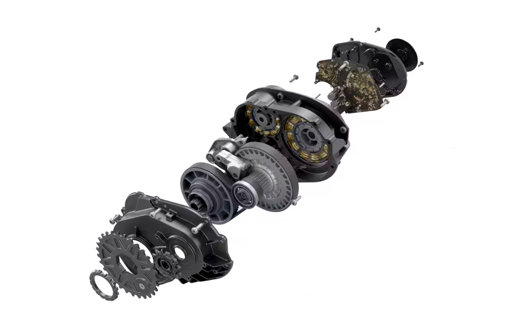 Motor E2 Drives con cambio automático incorporado. Motor E2 Drives con cambio automático incorporado.