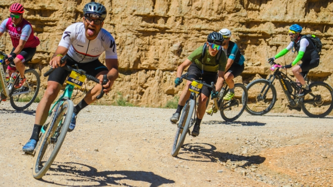 En bajadas, no era complicado con las gravel adelantar a las mtb. En bajadas, no era complicado con las gravel adelantar a las mtb.