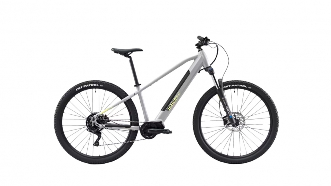 Bici MTB Stilus Off Road Gris Claro Eléctrica Semirrígida