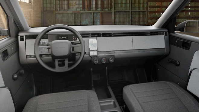 Slate truck interior Slate truck interior