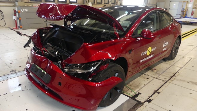 Tesla Model 3 Euro NCAP Frontal Tesla Model 3 Euro NCAP Frontal