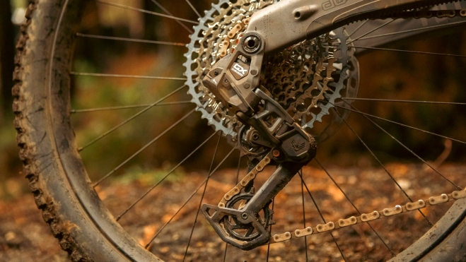 Un buen cambio para 2025: el Sram GX AXS T-Type de accionamiento electrónico.