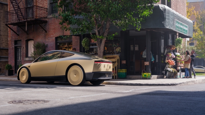 Tesla Cybercab Trasera Tesla Cybercab Trasera