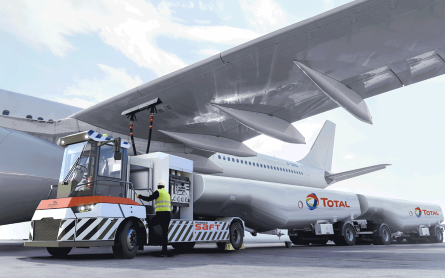  Gaussin y Total presentan un camión eléctrico para reabastecimiento de aviones 