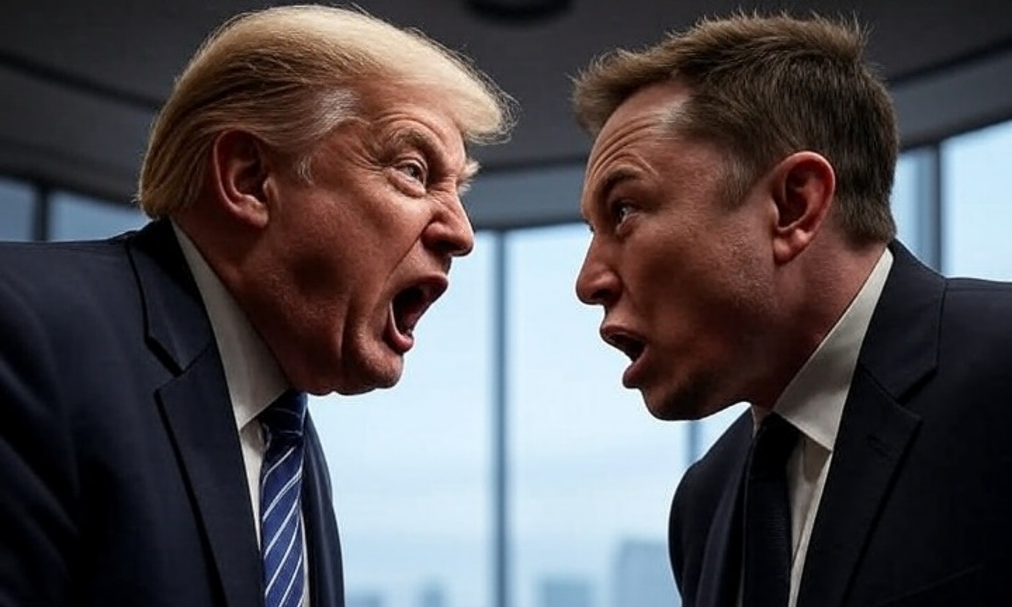 La salida de Musk del Gobierno de Trump ha abierto la caja de Pandora. Imagen: Grok