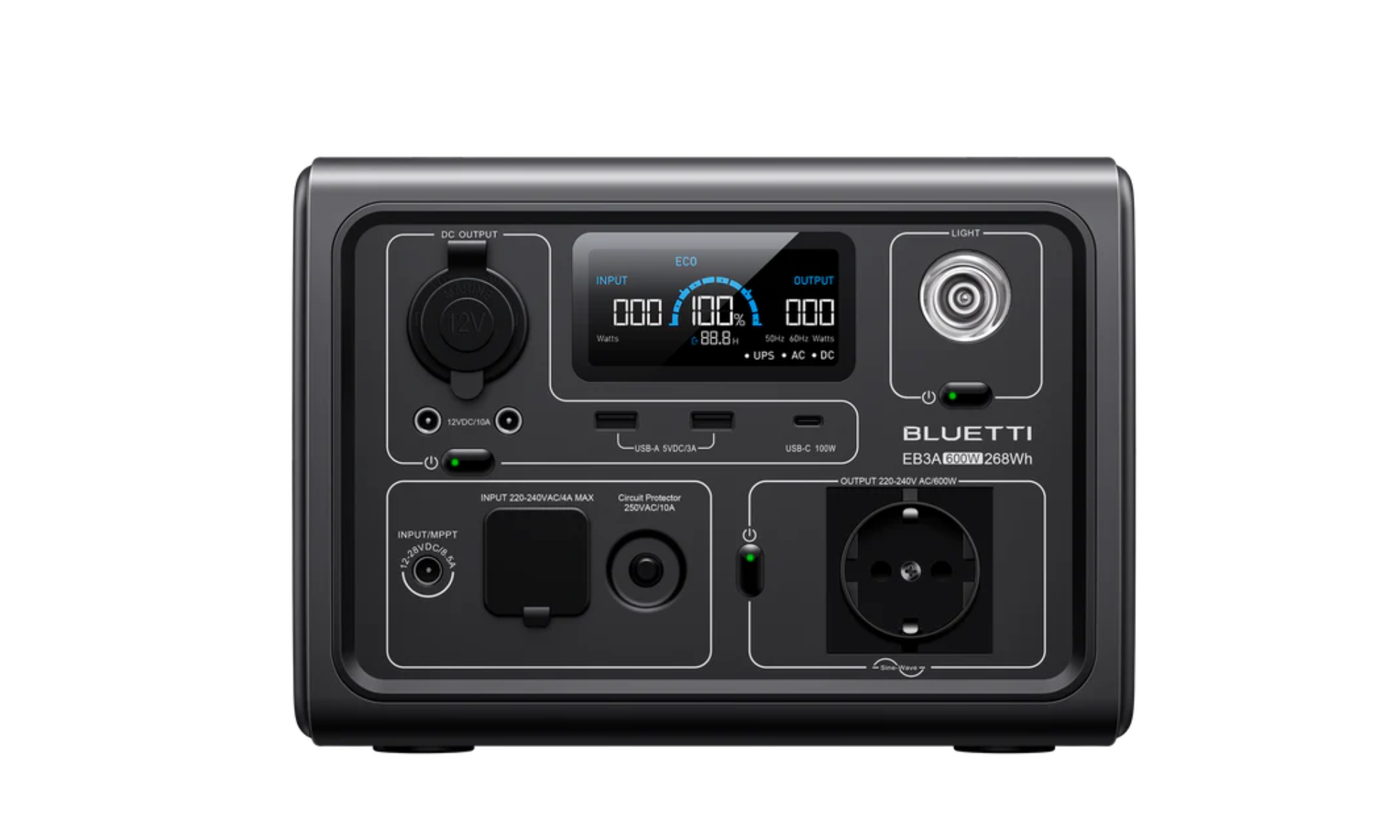 BLUETTI EB3A Portable Power Station | 600W 268Wh