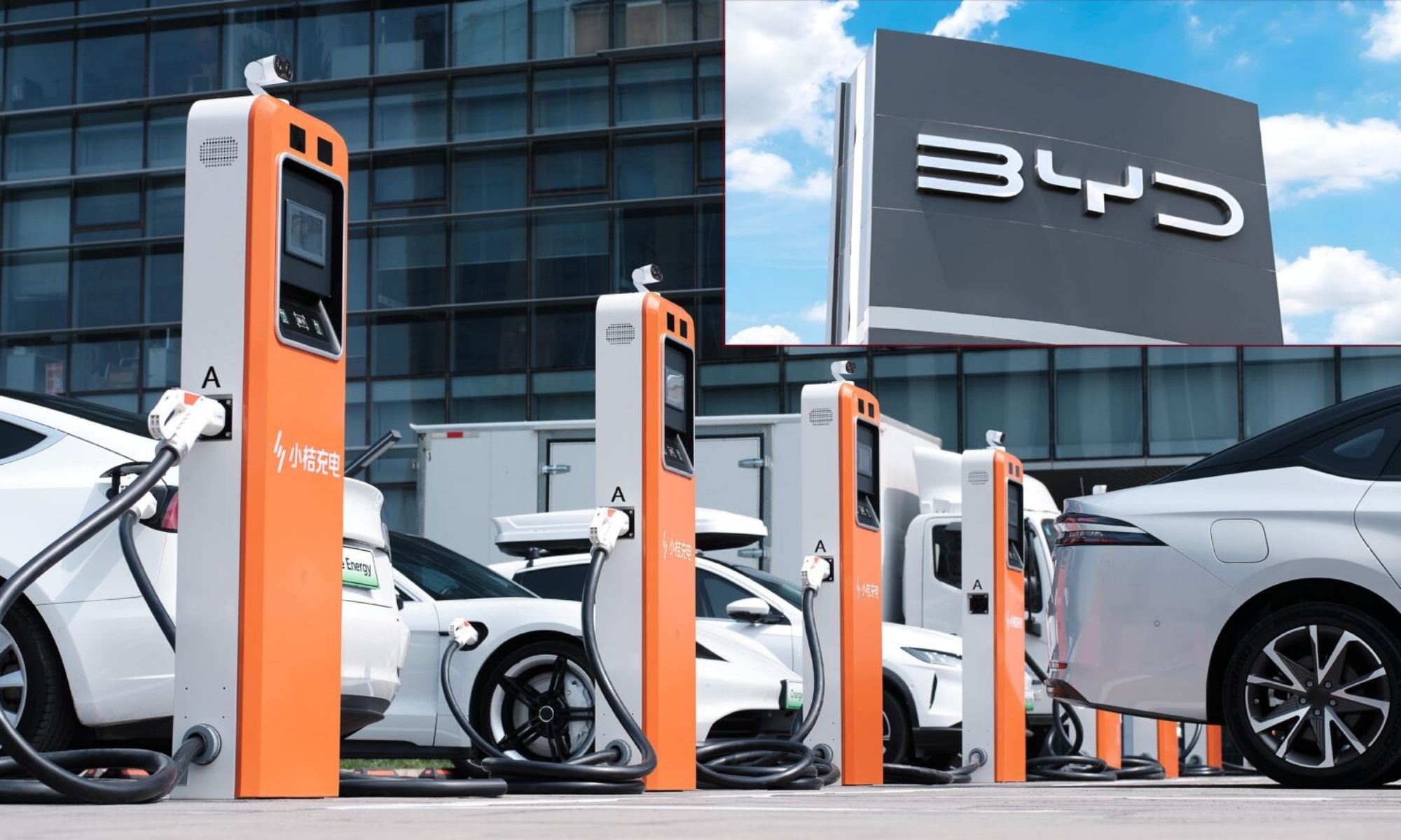 BYD ya ha desplegado en China los primeros puntos de su red de carga ultrarrápida.