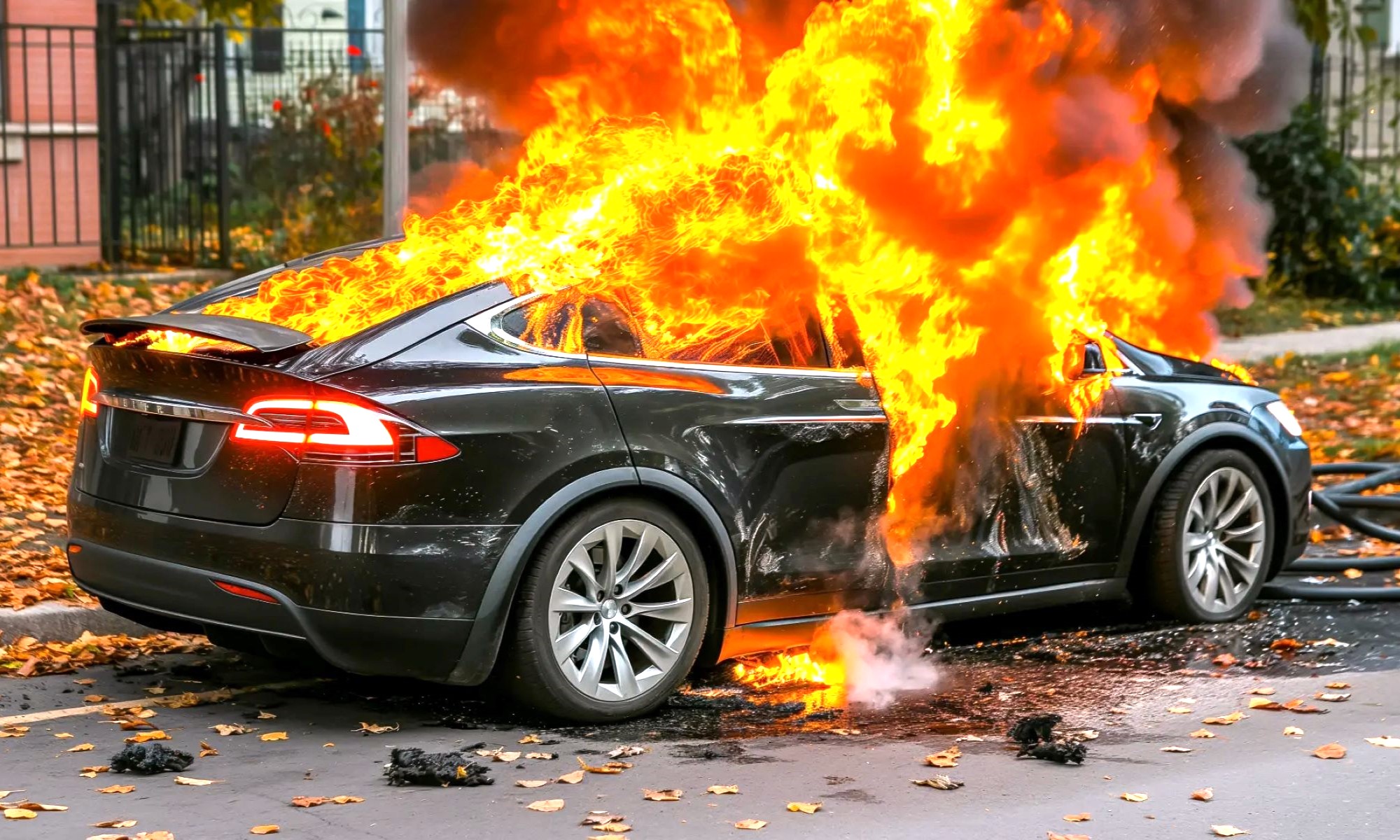 La solución para evitar los llamativos aunque escasos incendios en coches eléctricos pasan por equiparlos con una especie de 'tubo de escape'.
