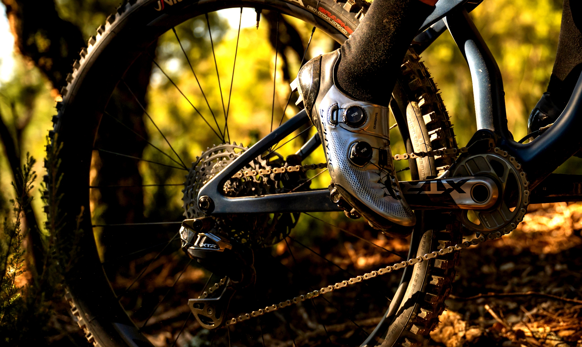 Estas zapatillas se lanzan como edición especial de la nueva transmisión XTR Di2 de Shimano.