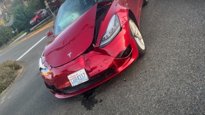tesla barato accidente video tesla barato accidente video