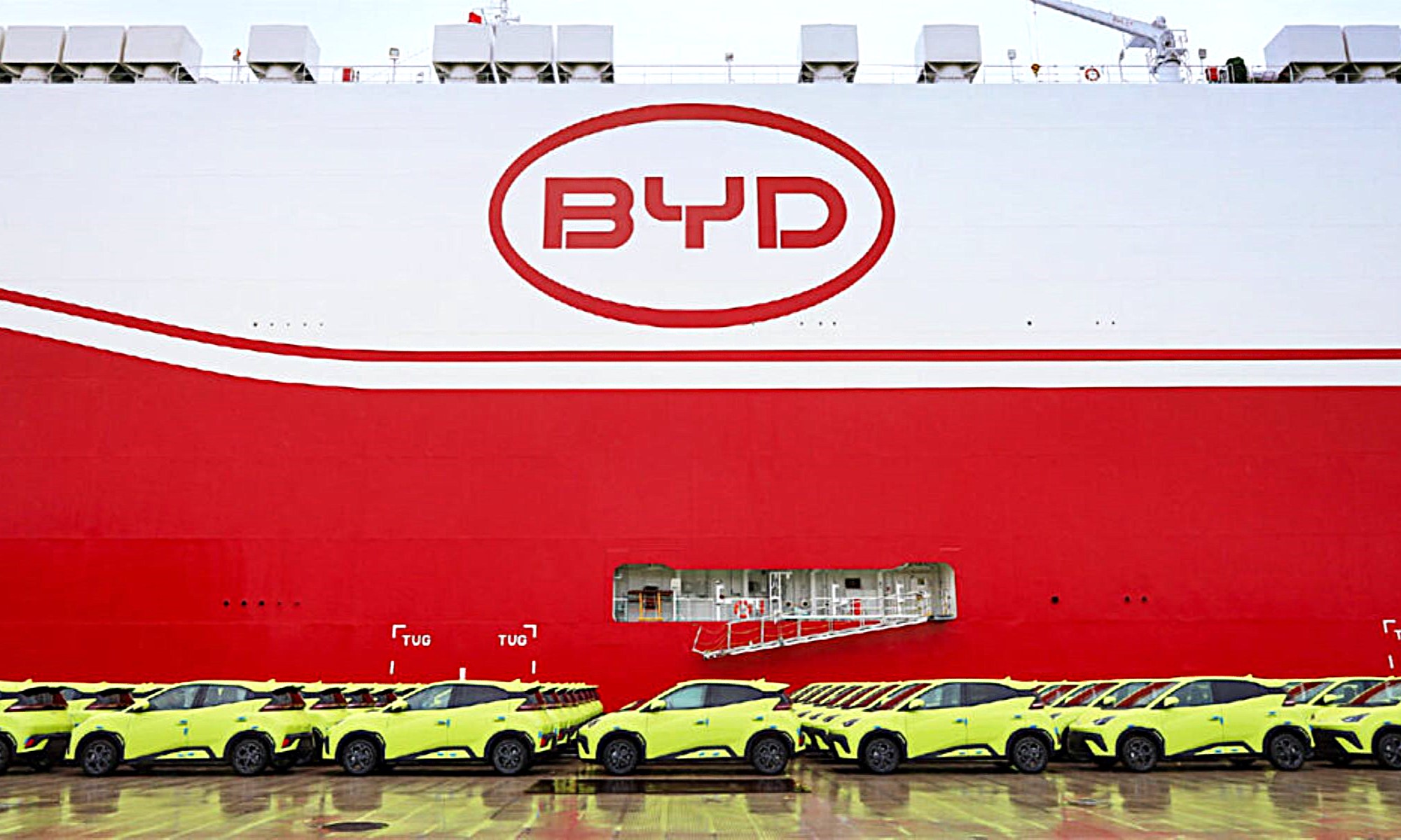 Frente al plan de Geely y MG, en apenas tres días, BYD ha sumado el quinto y el sexto de sus barcos de transporte de coches a su flota.