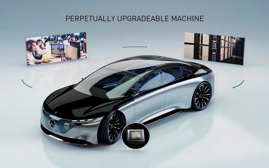  Los coches eléctricos de Mercedes-Benz, con el hardware y el software de NVIDIA, podrán descargar aplicaciones y actualizarse como si fuesen teléfonos móviles. 