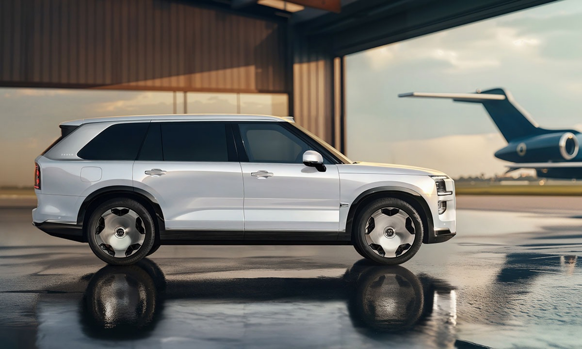 El imponente tamaño del 9X lo sitúa como un rival del Range Rover.