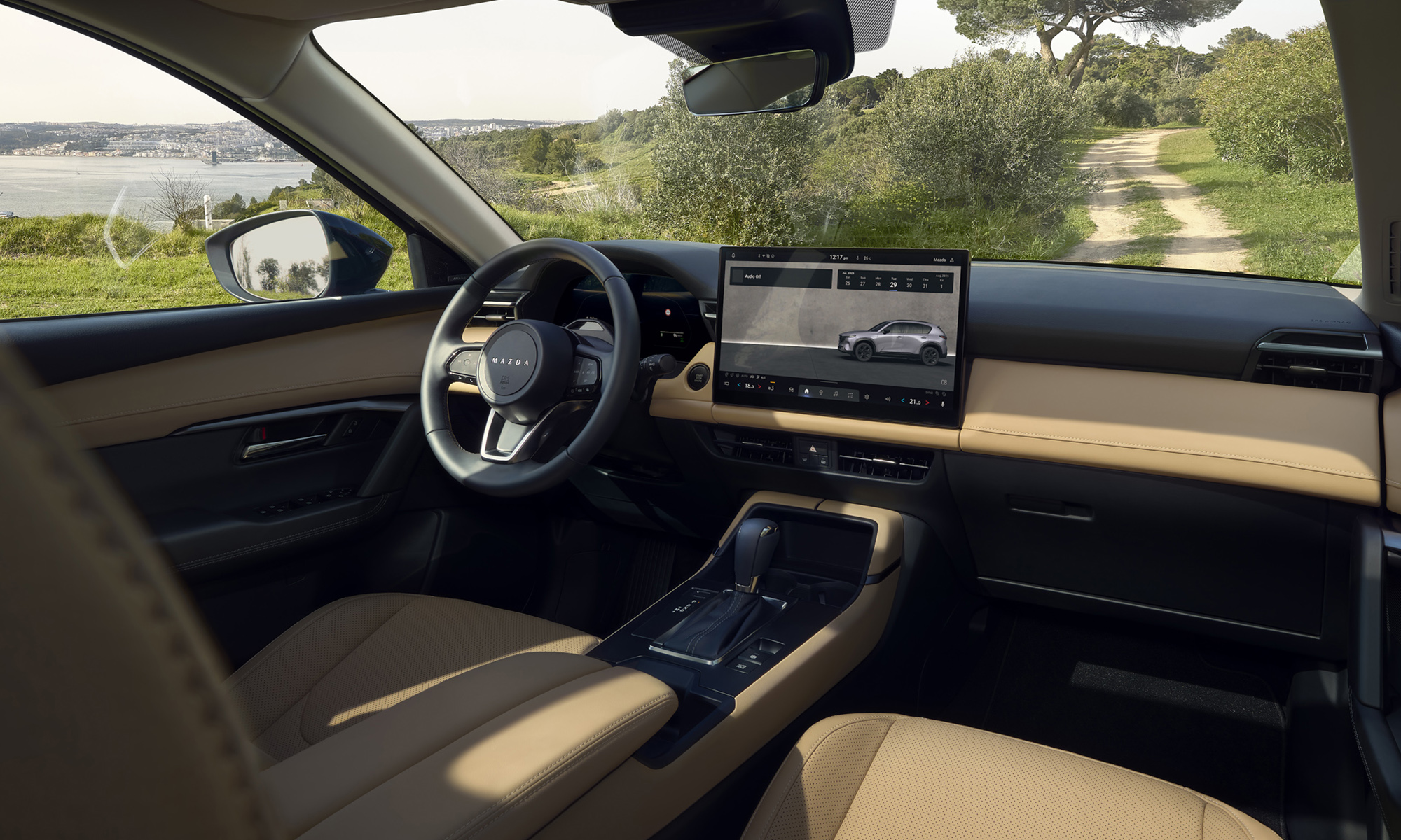 mazda interior sin botones pantallas digitales 1