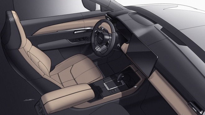 mazda interior sin botones pantallas digitales