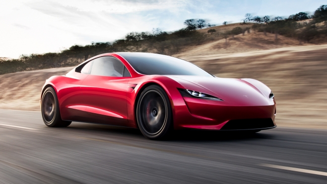 Tesla Roadster Delantera Tesla Roadster Delantera