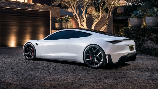 Tesla Roadster Trasera Tesla Roadster Trasera