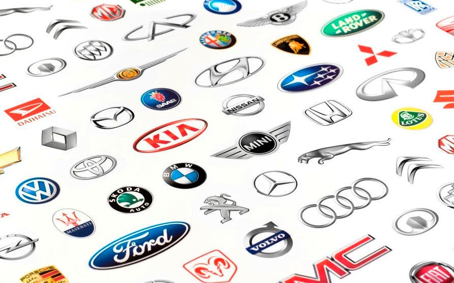  Logos de marcas automovilísticas. 