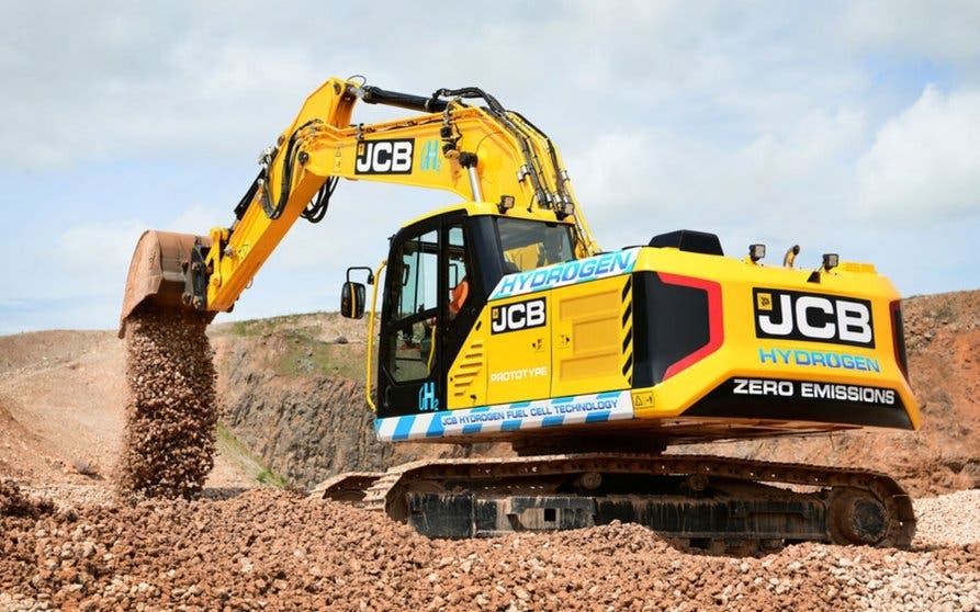  JCB presenta la primera excavadora de hidrógeno del mundo 