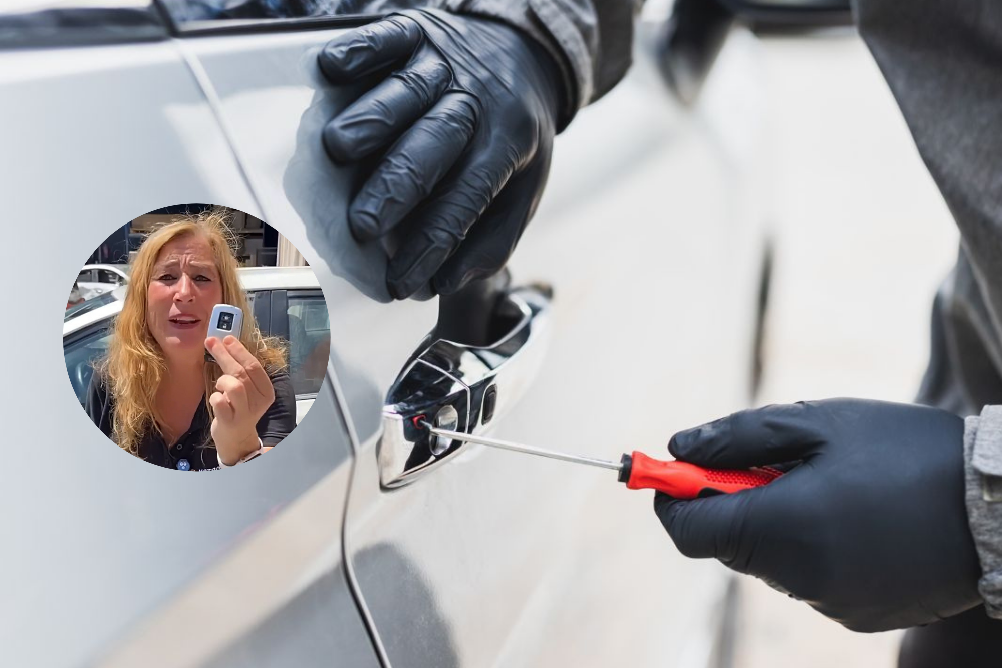 Robo coche desguace