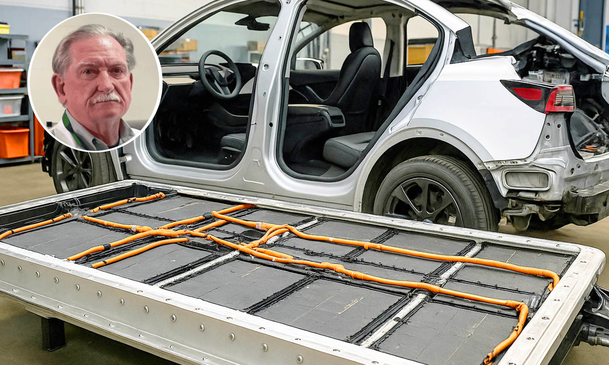 reparacion bateria estructural tesla model y 1