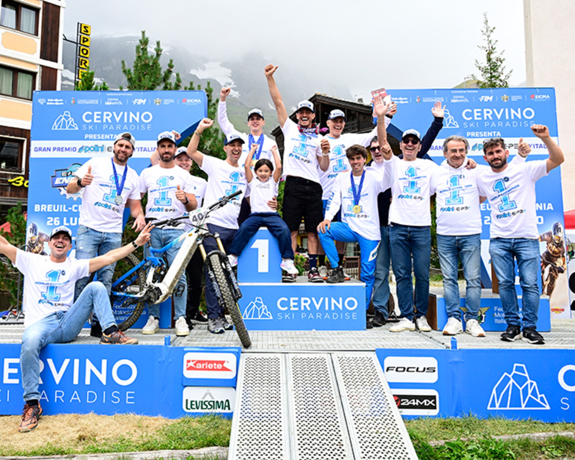 Éxito absoluto de Polini con su triplete (Foto: Polini).