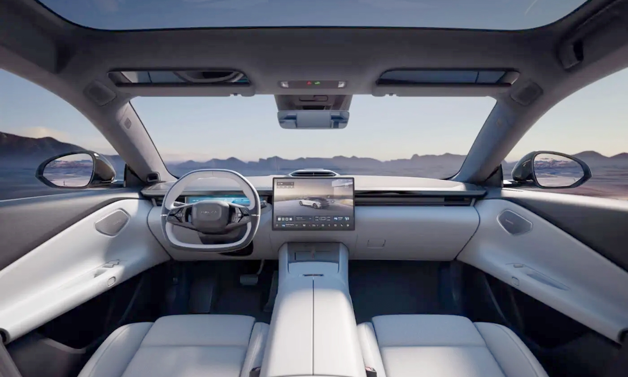 El Lynk & Co 10 EM-P cuenta con un interior muy cuidado y con una disposición de elementos ya conocida.