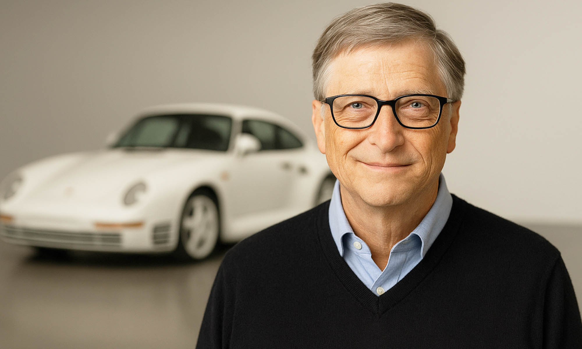 bill gates porsche 959 coches electricos 1
